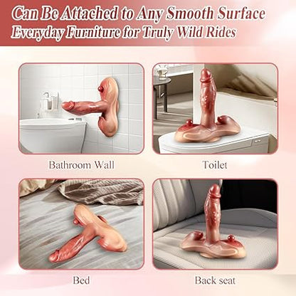 Sit and Ride Dragon Dildo with Heated 10 Thrusting 7 Vibrating