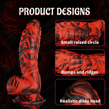Realistic Huge Thick Dragon Dildo Sex Toy for Women 6.9 Inch
