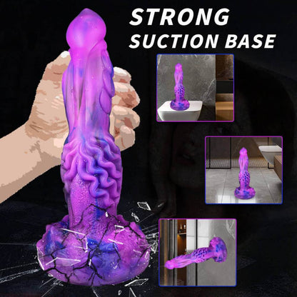 Poke Monster Dildo with 10 powerful vibration 7 thrusting  9.45 inches