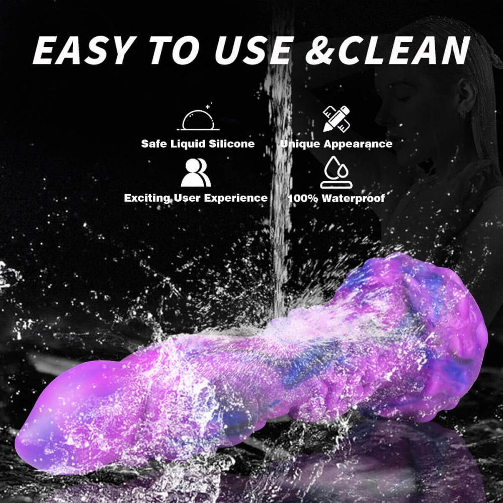 Poke Monster Dildo with 10 powerful vibration 7 thrusting  9.45 inches