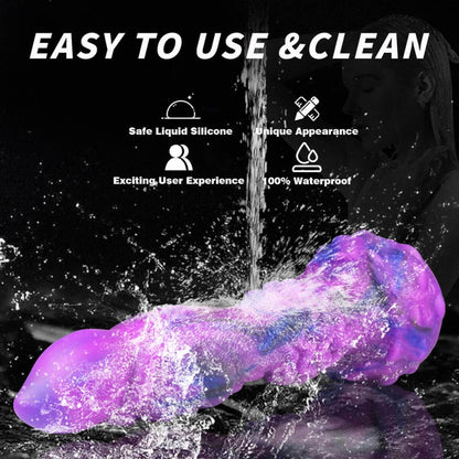 Poke Monster Dildo with 10 powerful vibration 7 thrusting  9.45 inches