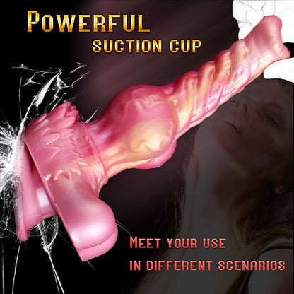 Crimson Dragon Blowjob Thick Monster Dildos 10 vibration 10 thrusting
