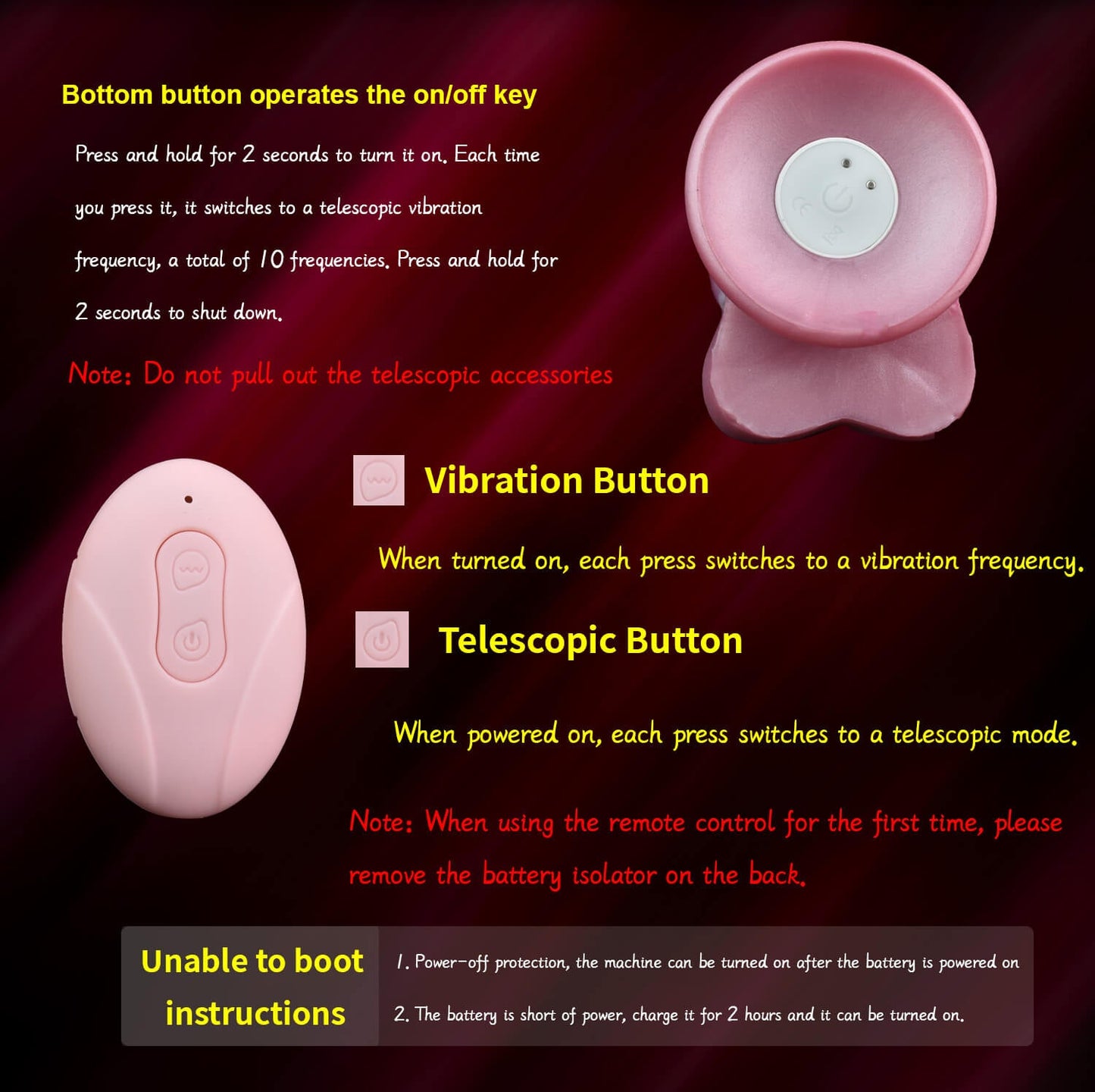 Crimson Dragon Blowjob Thick Monster Dildos 10 vibration 10 thrusting