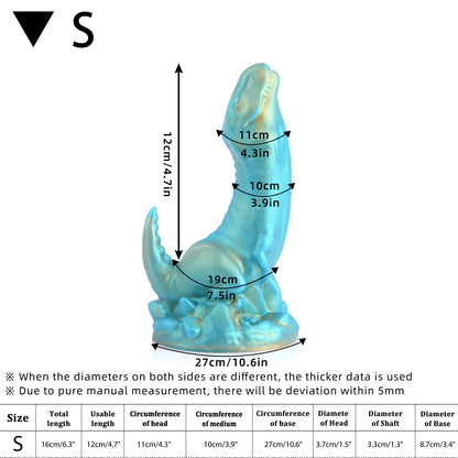 Majestic Dragon dildo with Robust Suction Cup 6.3 inches