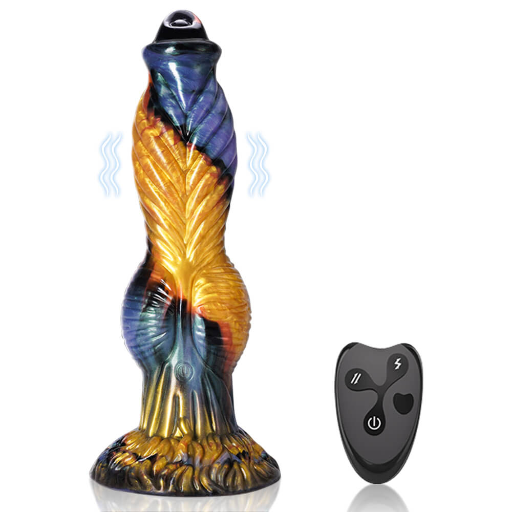Phoenix II Thrusting Vibrating Knot Monster Dildo with Remote 10.2 Inch