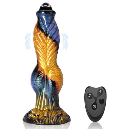 Phoenix II Thrusting Vibrating Knot Monster Dildo with Remote 10.2 Inch