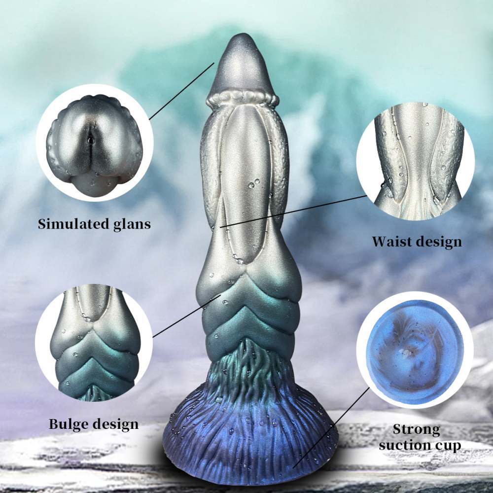 Lunar Beast Alien Anal Prostate Dragon Dildo 9 Inch