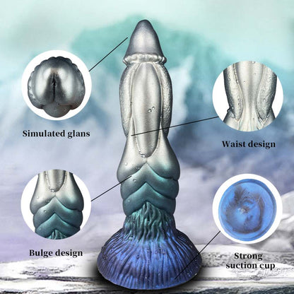 Lunar Beast Alien Anal Prostate Dragon Dildo 9 Inch