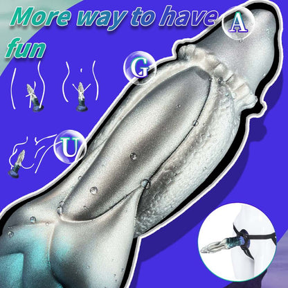 Lunar Beast Alien Anal Prostate Dragon Dildo 9 Inch