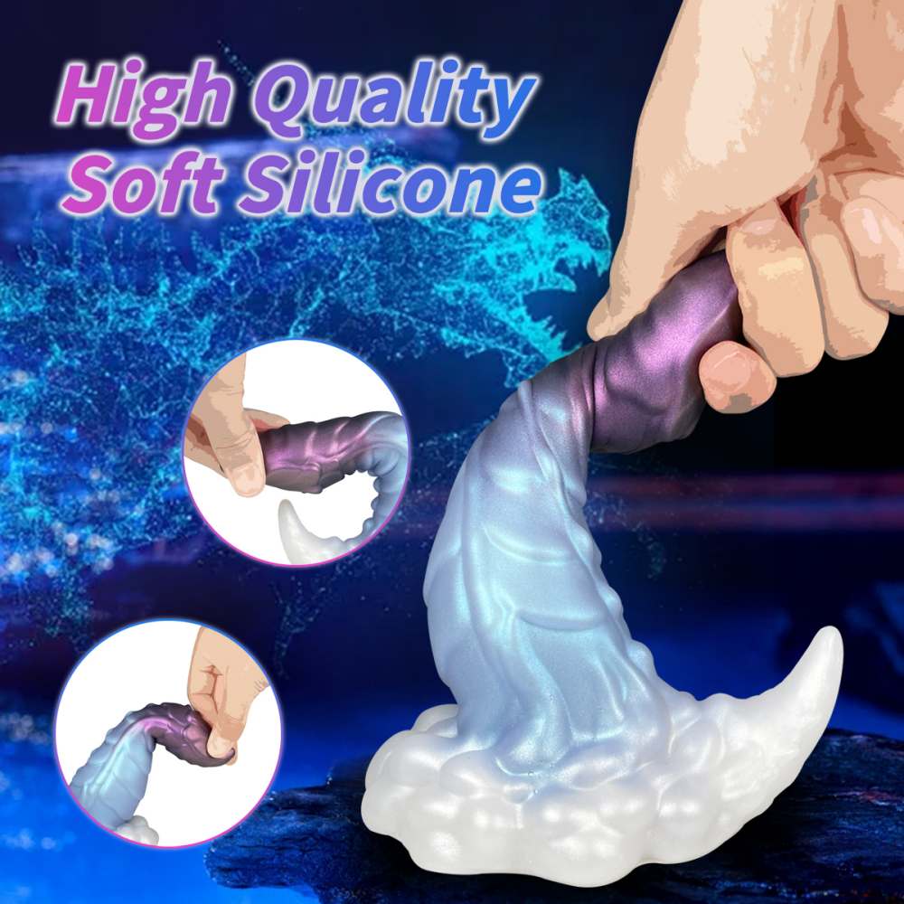 Psyduck Fantasy Huge Dragon Dildo Sex Anal Toys 7.5 Inch