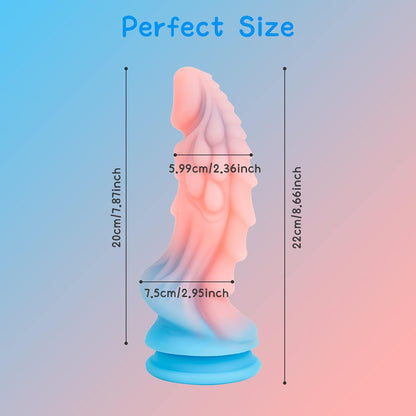 Hands-Off Huge Anal Monster Dildo with Strong Suction Cup 8.66 Inch