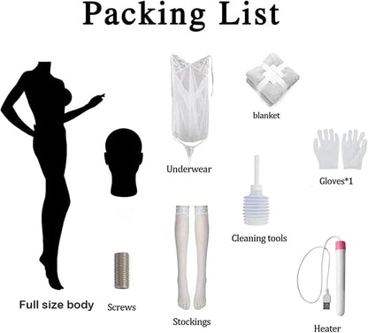 H-Cup Gel Big Breasts Dual Texture Channels BBW Sexual Desire Doll 82LB