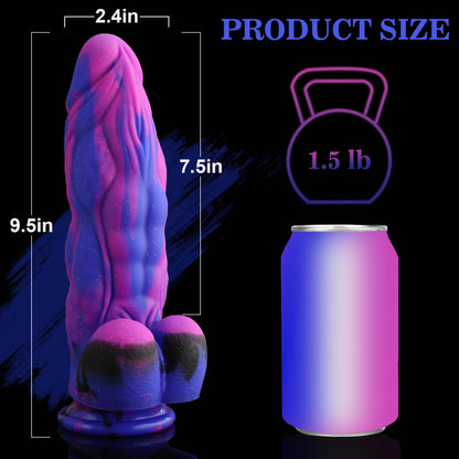 9.5'' Huge Fantasy Realistic Dragon Dildo with Powerful Suction Cup