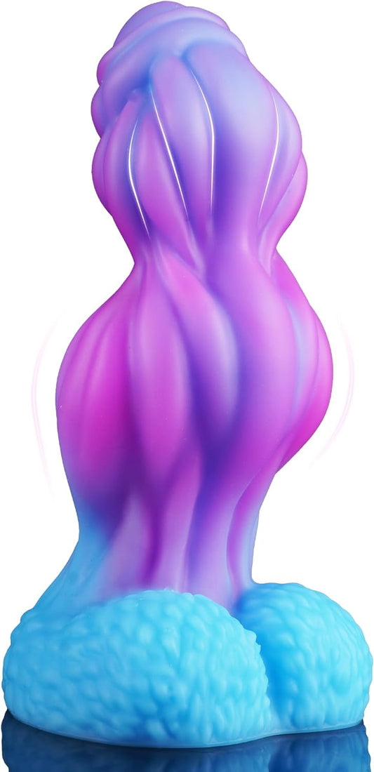 Short Thick Monster Knot Dildo with Suction Cup 7"