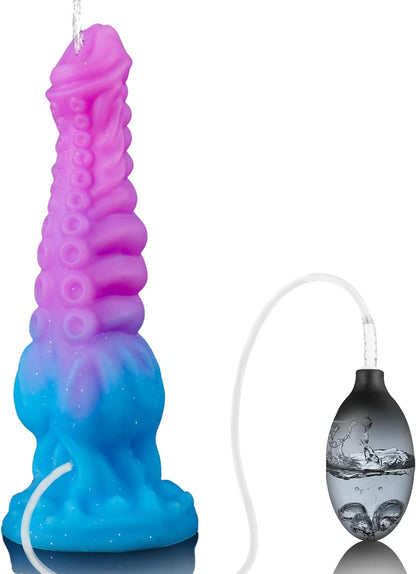 Passionate Squirting Tentacle Huge Knotted Dragon Dildo 10 inch