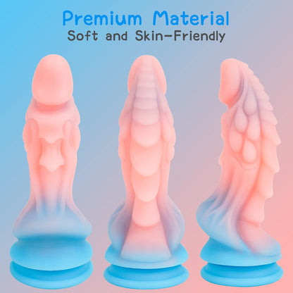Hands-Off Huge Anal Monster Dildo with Strong Suction Cup 8.66 Inch