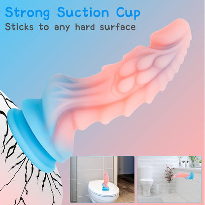 Hands-Off Huge Anal Monster Dildo with Strong Suction Cup 8.66 Inch