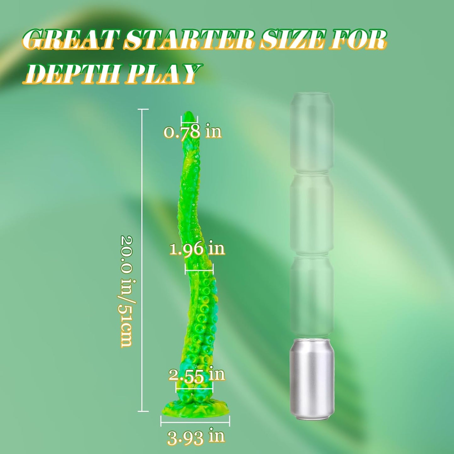 20" Luminous Big Dragon Dildo Fantasy Prostate Massager