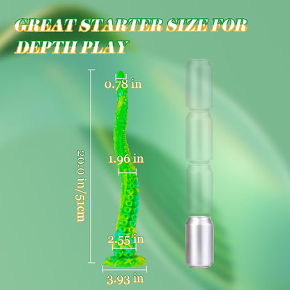 20" Luminous Big Dragon Dildo Fantasy Prostate Massager