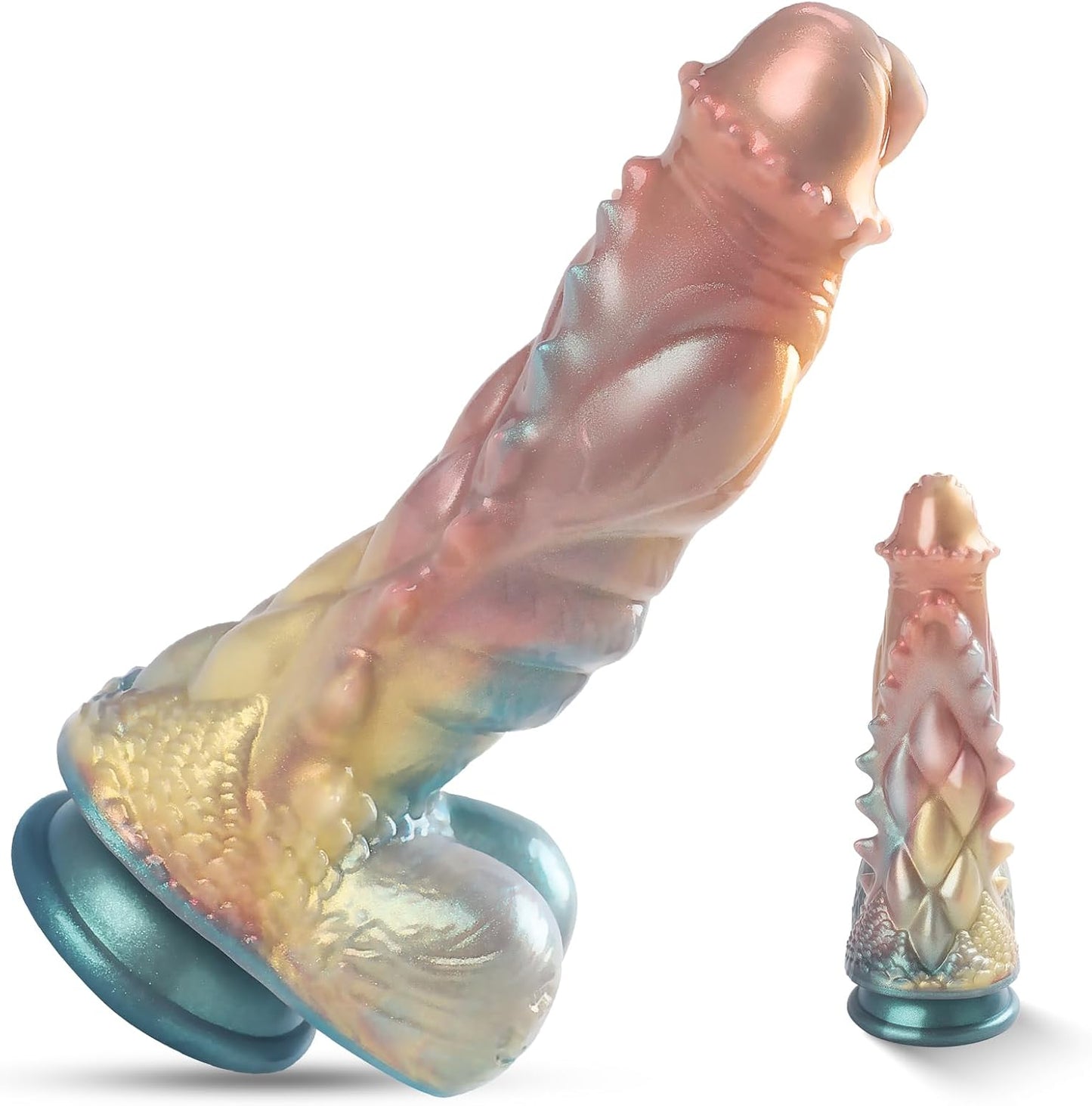 Huge Thick Monster Dildo with Powerful Suction Cup 9''