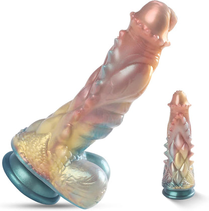 Huge Thick Monster Dildo with Powerful Suction Cup 9''