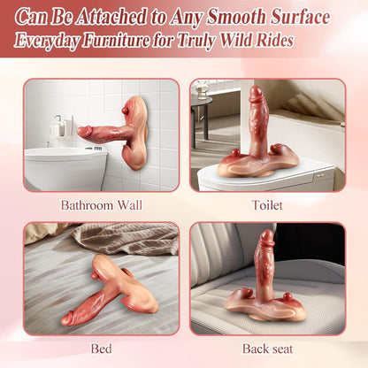 Sit and Ride Dragon Dildo with Heated 10 Thrusting 7 Vibrating