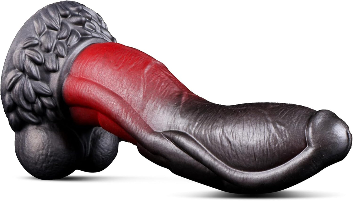 Fantasy Huge Thick Riding Dragon Dildo with Balls 8.7''