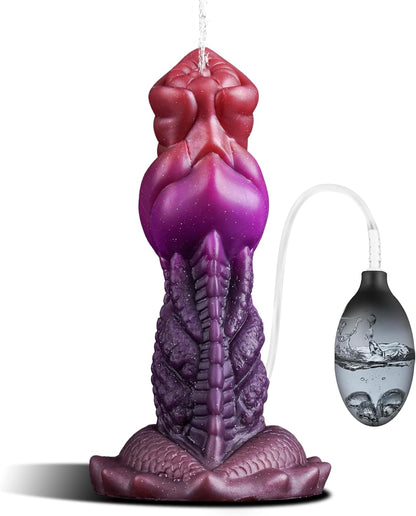 Giant Squirting Ejaculating Dragon Dildo with Suction Cup 7.5"