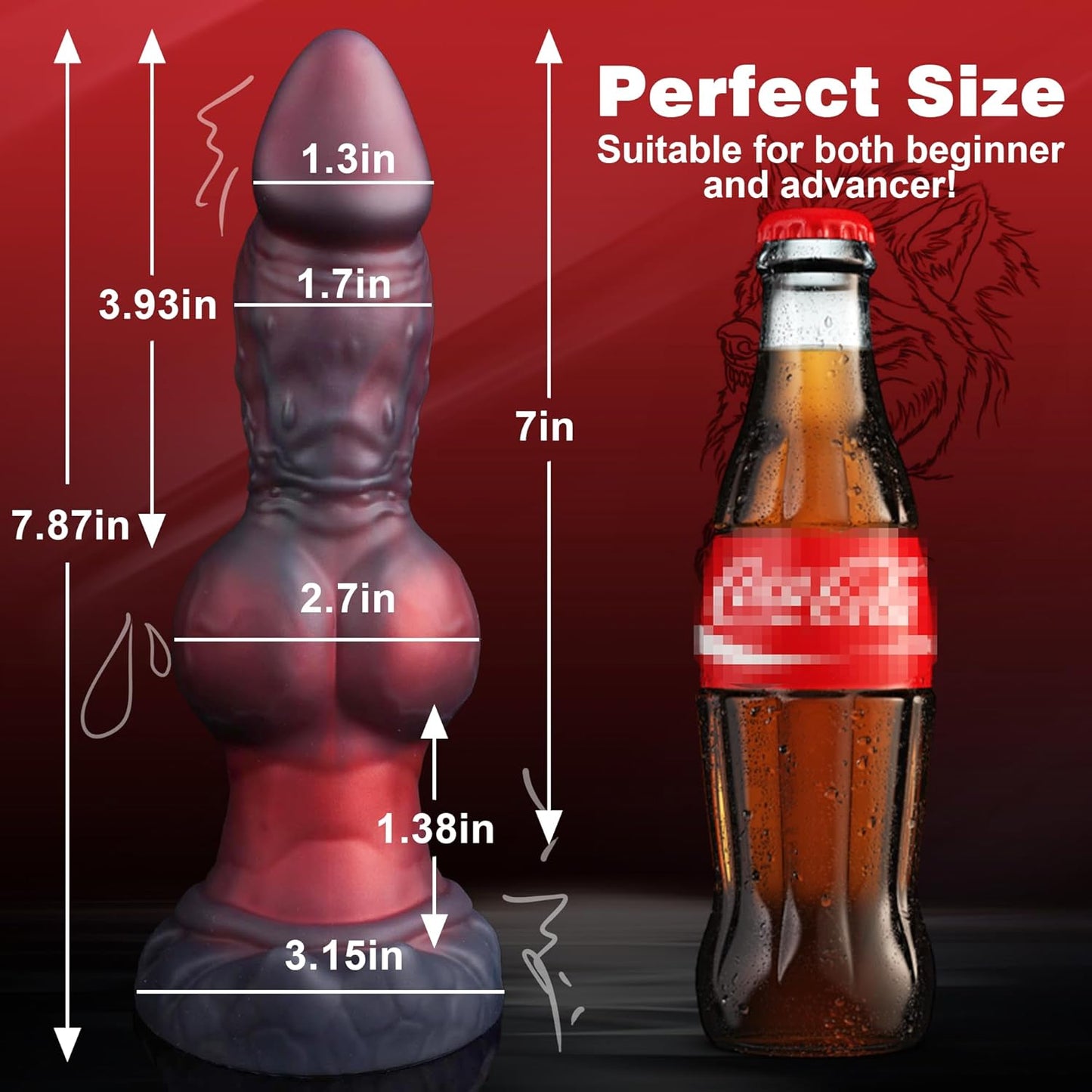 Large Monster Anal Dildo with Knot Adult Sex Toys