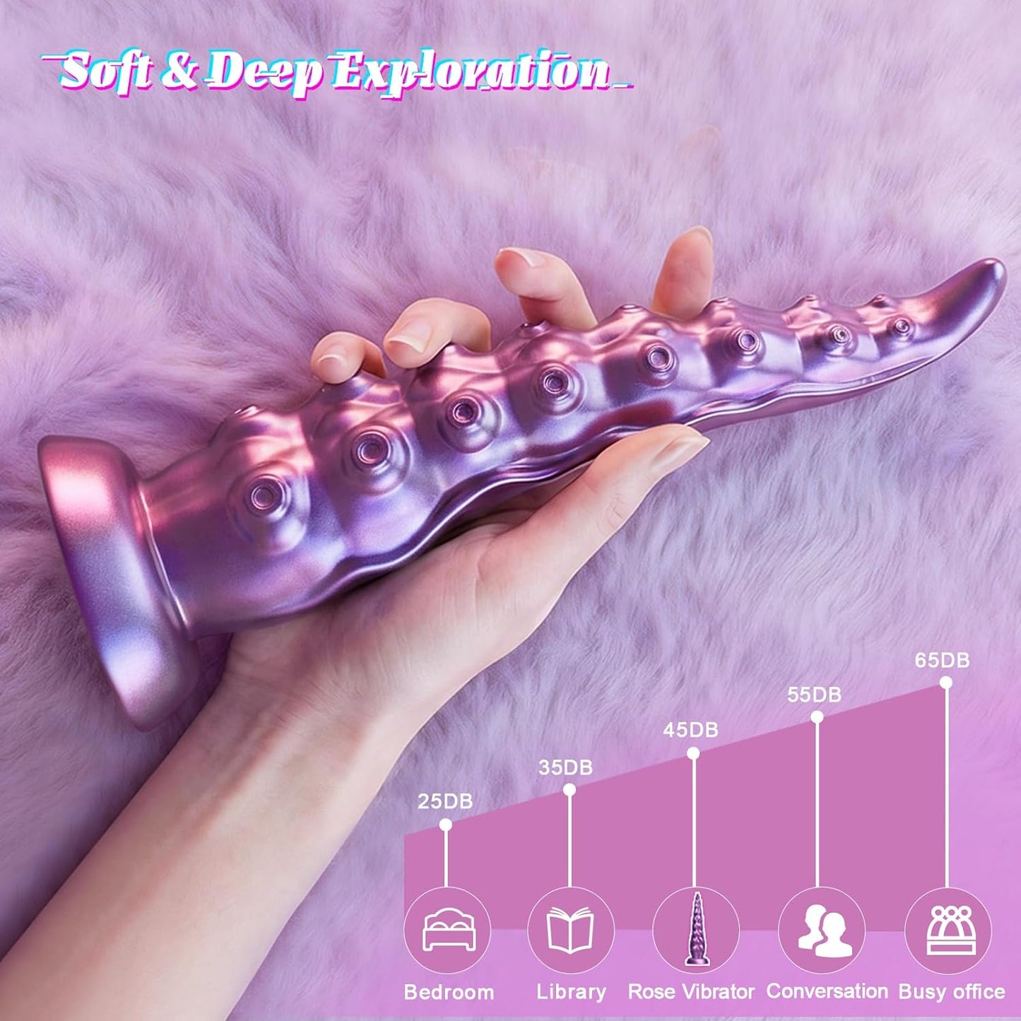 Wriggling Vibrating Riding Huge Thick Monster Suction Cup Octopus Dildo