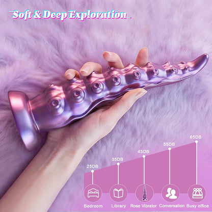 Wriggling Vibrating Riding Huge Thick Monster Suction Cup Octopus Dildo