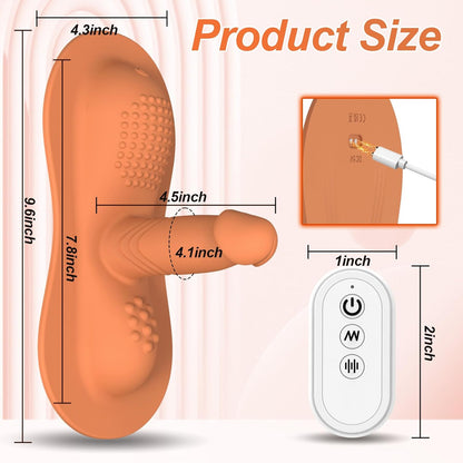 Remote Control Sit and Ride Monster Dildo with 10 +10 Vibrating Modes