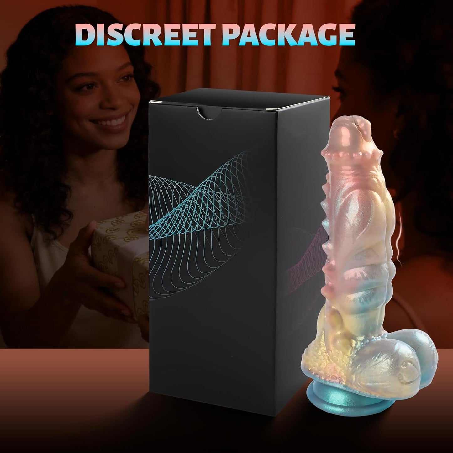 Huge Thick Monster Dildo with Powerful Suction Cup 9''