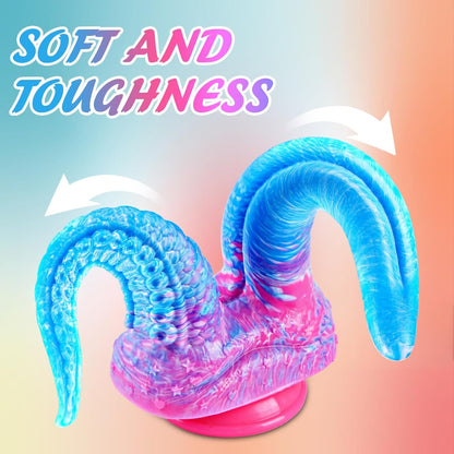Big Monster Double Sided Realistic Large Dildos with Tongue 8"