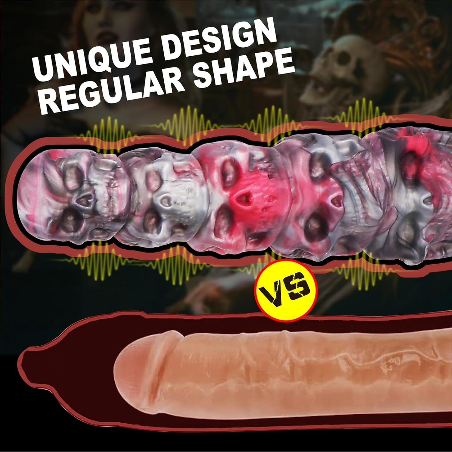 Realistic Silicone Long Huge Thick Anal Knot Dragon Dildo 11.8 Inch