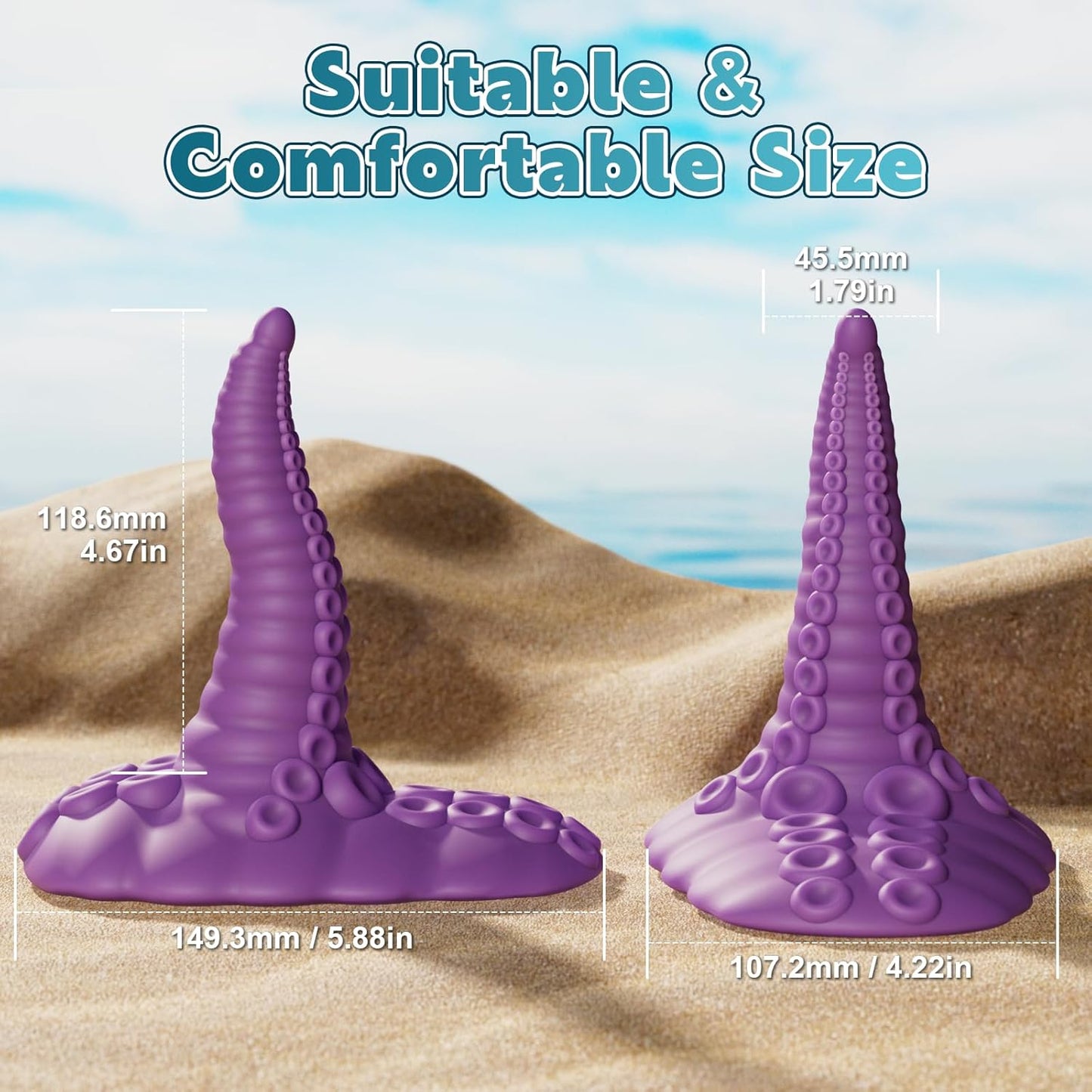 Tentacle Riding Monster Dildo G Spot Vibrator with 10 Modes