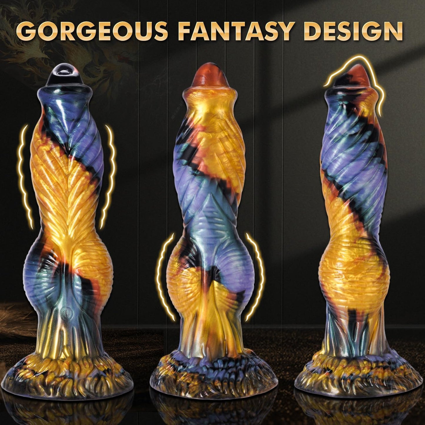 Thrusting Monster Big Dildo Sex Toys Vibrator 10.2" App Remote Control