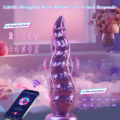 Wriggling Vibrating Riding Huge Thick Monster Suction Cup Octopus Dildo