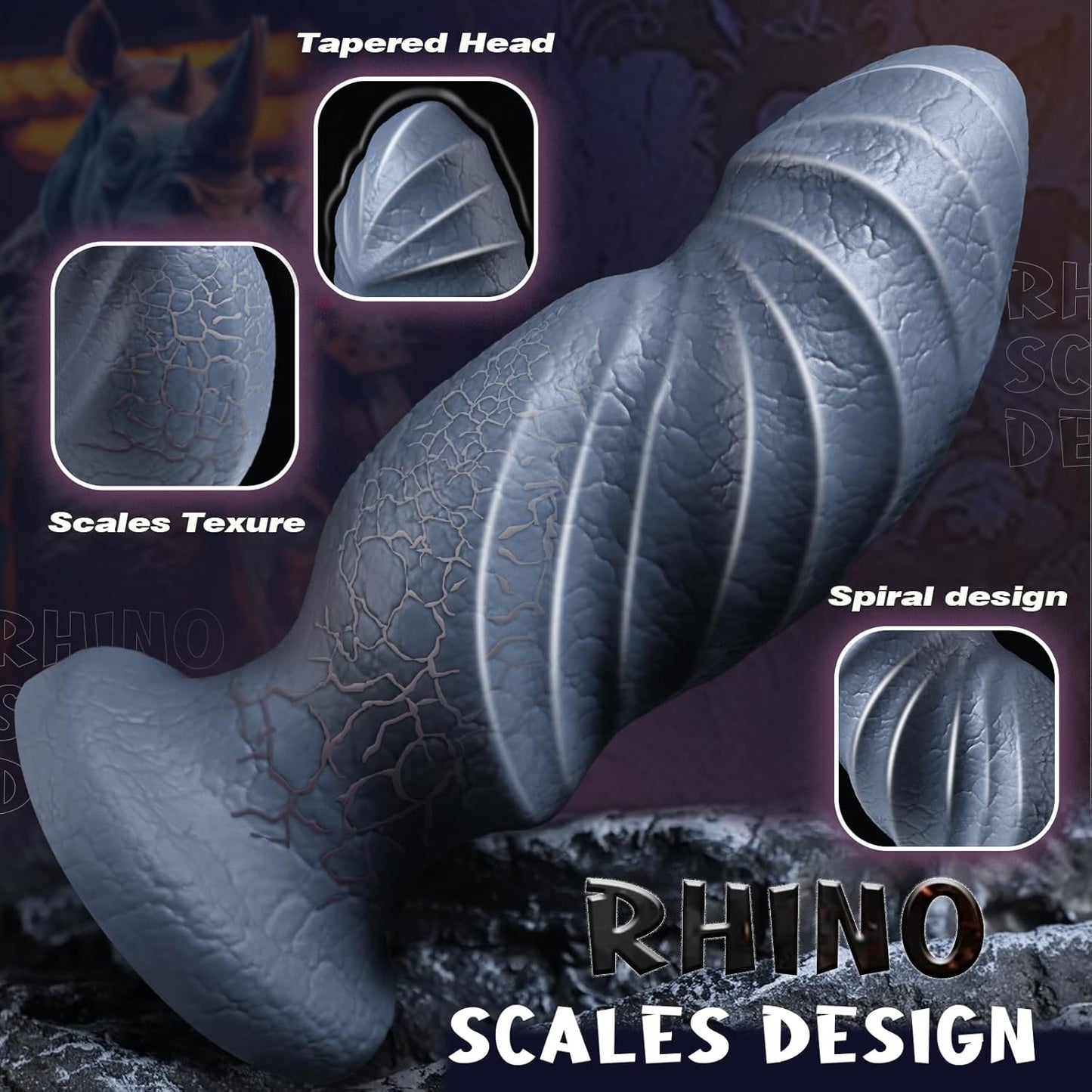 Huge Silicone Monster Animal Dildos with Big Knot 11 Inch