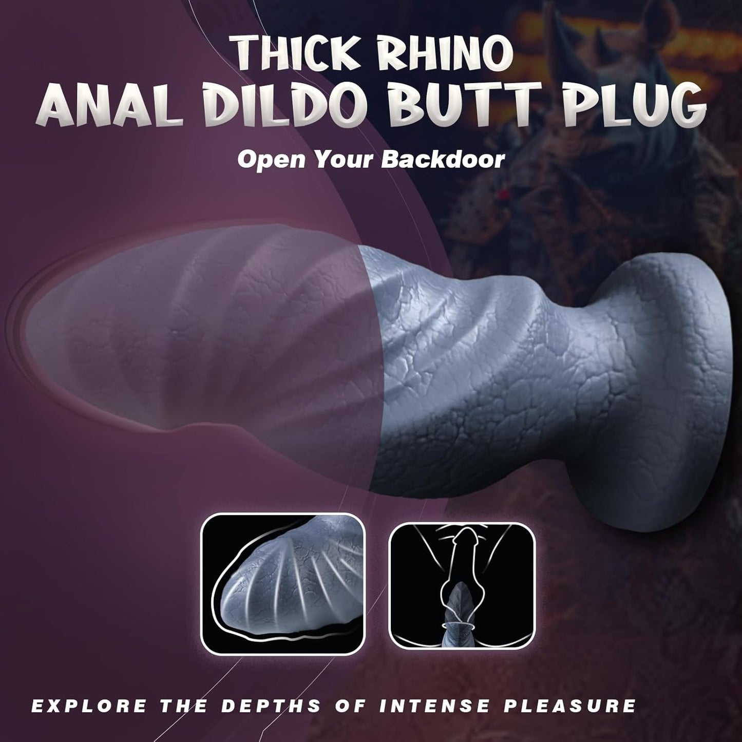 Huge Silicone Monster Animal Dildos with Big Knot 11 Inch