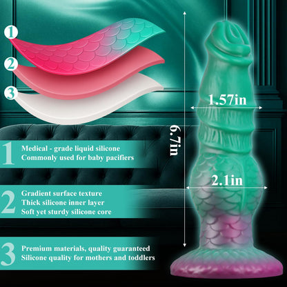 Inflatable Adjustable Thickness Dragon Knot Dildo