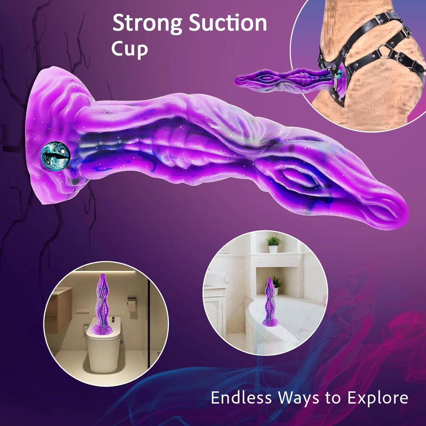 Massive Dragon Dildo with Suction Cup Maximum Pleasure 10.4"