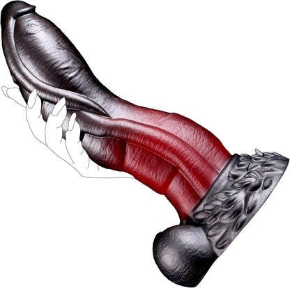 Fantasy Huge Thick Riding Dragon Dildo with Balls 8.7''