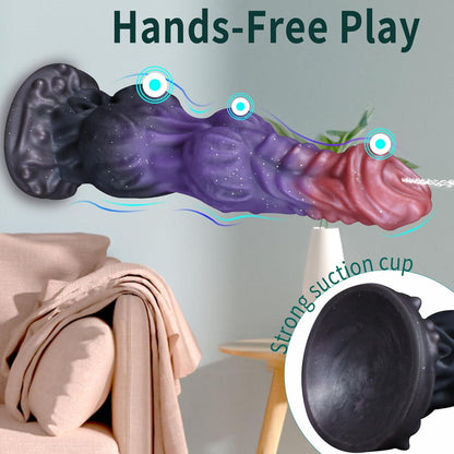 9.6" Monster Squirting Dildo with 2 Big Knots Ejaculating Toy
