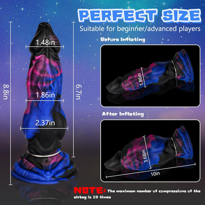 XL Inflatable Monster Knot Dildo Adult Sex Toys 8.5"