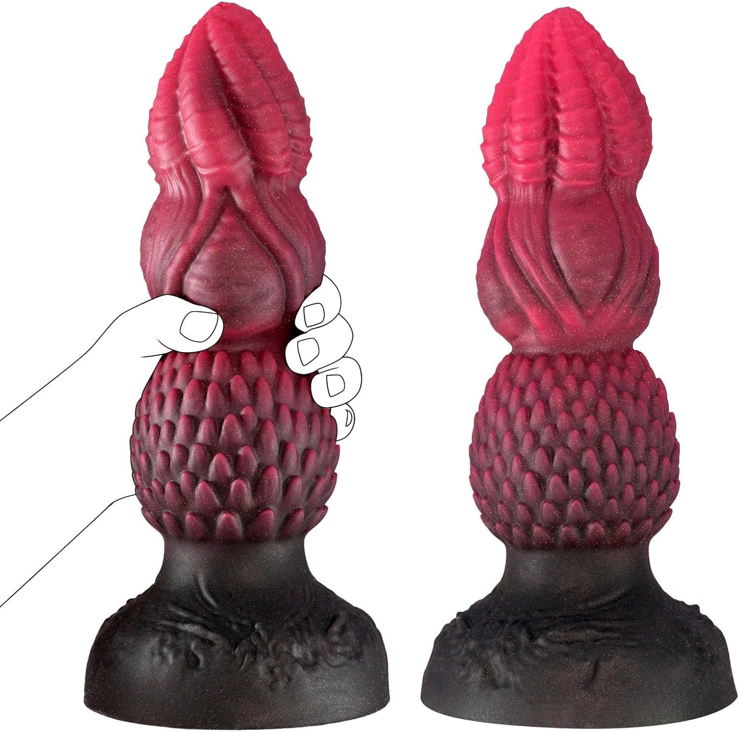 Realistic Dragon Thick Knot Dildos Adult Prostate Sex Toys 8.6''