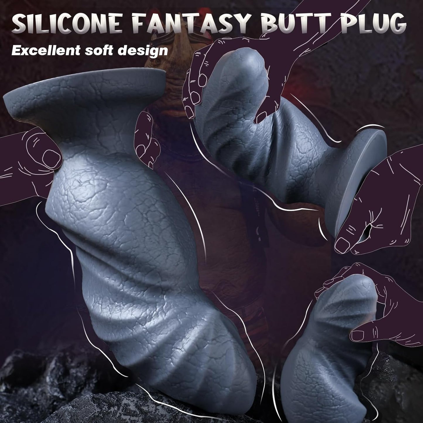 Huge Silicone Monster Animal Dildos with Big Knot 11 Inch