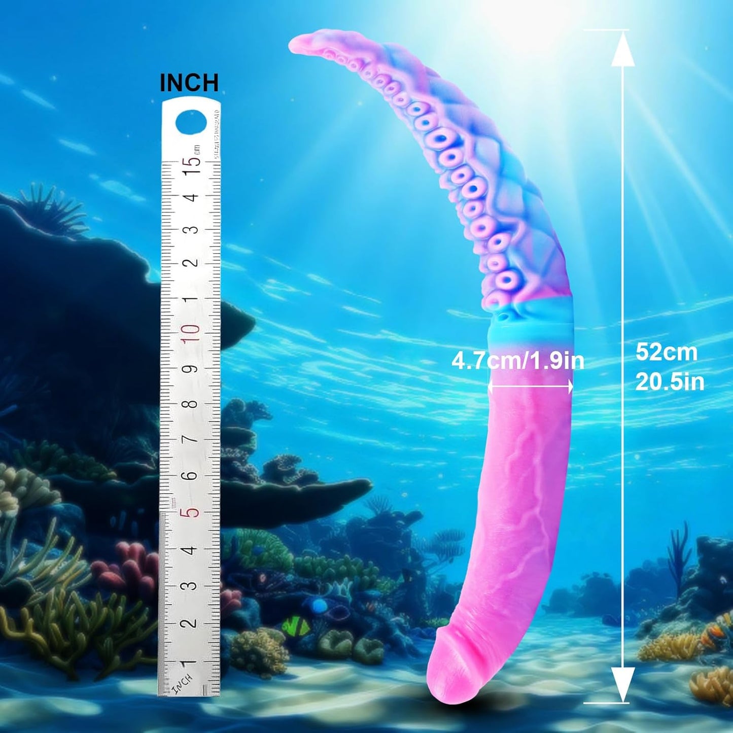 Massive Double-Headed Tentacle Realistic Monster Dildo 20.5inch