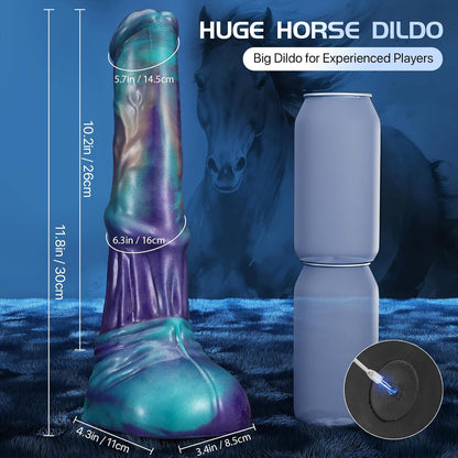 Suction Cup Creature Thrust Vibrating Mega Dragon Dildo 11.8"