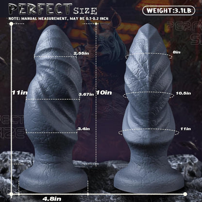 Huge Silicone Monster Animal Dildos with Big Knot 11 Inch